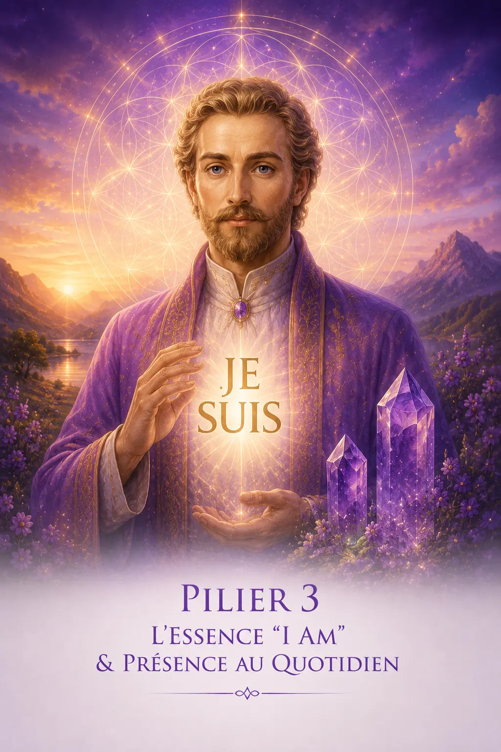 Maitre Saint Germain nous présente la flamme violette et comment l'utiliser
